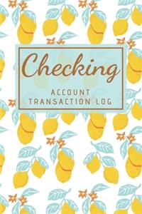 Checking Account Transaction Log