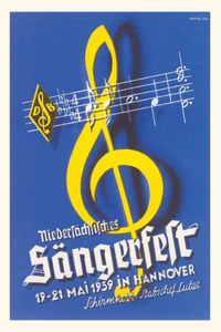 Vintage Journal G Clef with Staff