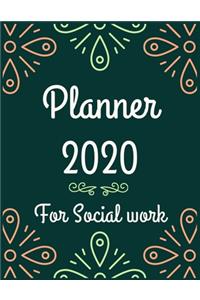 Planner 2020 for social work