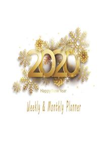 Happy new year 2020 Planner Weekly and Monthly