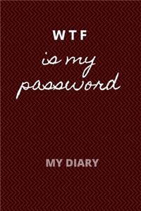 WTF Is My Password note book
