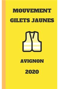 carnet ligné gilets jaunes Avignon 2020 mouvement du peuple un carnet de note gilets jaunes mémento, livret, agenda, répertoire, cahier, calepin