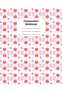 Hearts Composition Notebook