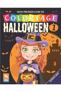 Mon premier livre de coloriage - Halloween 1 - Edition nuit