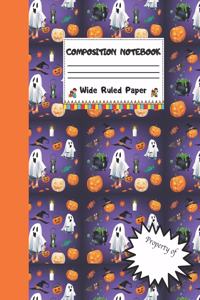 Composition Notebook Wide Ruled Paper