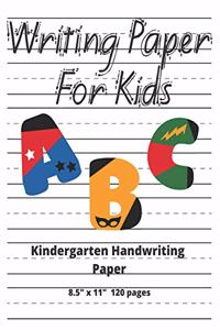 Kindergarten Handwriting Paper ABC Writing Paper For Kids 8.5