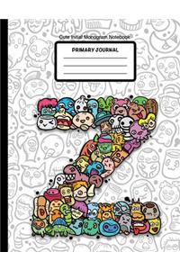 Cute Initial Monogram Notebook Primary Journal