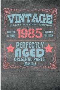 Vintage Quality Without Question One of a Kind 1985 Limited Edition Perfectly Aged Original Parts Mostly