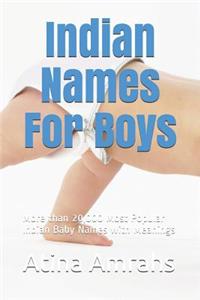Indian Names For Boys