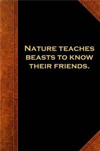 2019 Weekly Planner Shakespeare Quote Nature Beasts Friends 134 Pages