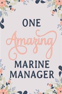 One Amazing Marine Manager