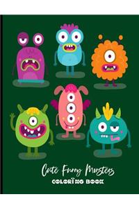 Cute Funny Monsters Coloring Book