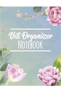 Bill Organizer Notebook