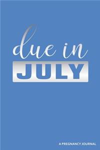 Due in July a Pregnancy Journal
