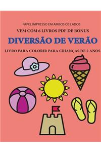 Livro para colorir para crianças de 2 anos (Diversão de Verão)