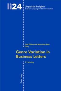 Genre Variation in Business Letters