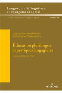 Éducation plurilingue et pratiques langagières