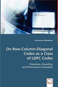 On Row-Column-Diagonal Codes as a Class of LDPC Codes