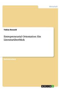 Entrepreneurial Orientation