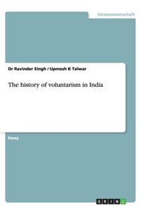 The history of voluntarism in India