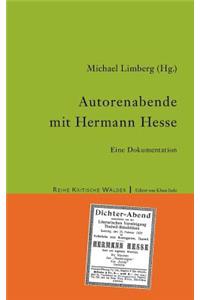 Autorenabende mit Hermann Hesse