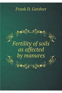 Fertility of soils as affected by manures