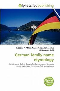 German Family Name Etymology