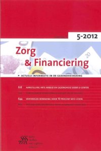 Zorg & Financiering - Opbergcassette 2012-2013