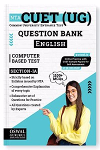 Oswal - Gurukul NTA CUET (UG) English Question Bank for Exam 2023 : 1100+ MCQs, Comprehensive Explanations of Topics, Practice Questions, Common University Entrance Test Computer Based