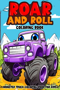 Monster truck coloring book for kids