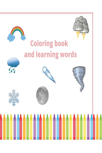 Coloring book and learning words