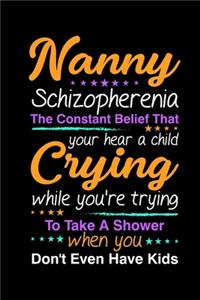 Funny Nanny Theme Notebook