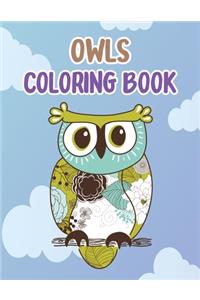 Owls Coloring Book