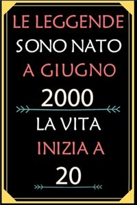 Le Leggende Sono Nato A Giugno 2000 La Vita Inizia A 20