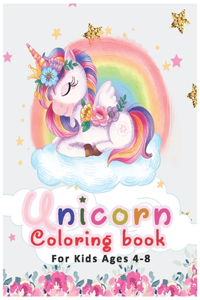 Unicorn Coloring Book for Kids Ages 4-8