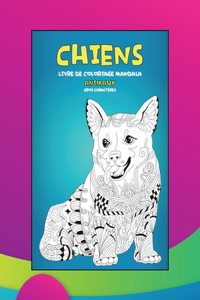 Livre de coloriage Mandala - Gros caractères - Animaux - Chiens