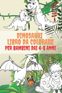 Dinosauri Libro Da Colorare Per Bambini Dai 4-8 Anni