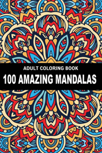 Adult Coloring Book 100 Amazing Mandalas