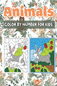 Animals Color by Number for Kids