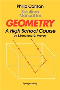 Solutions Manual for Geometry