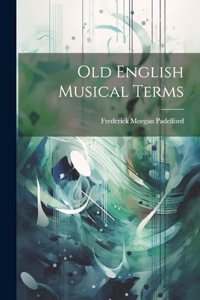 Old English Musical Terms