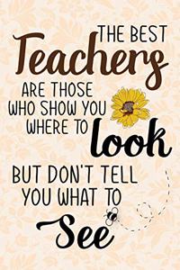 The Best Teachers are those Who Show you where to look but don't tell you what to see