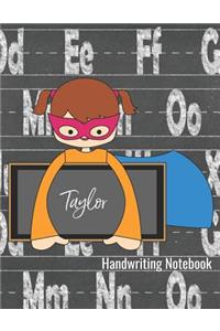 Taylor Handwriting Notebook