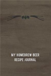 My Homebrew Beer Recipe Journal