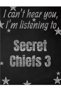 I can't hear you, I'm listening to Secret Chiefs 3 creative writing lined notebook
