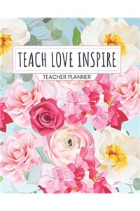 Teacher Planner Teach Love Inspire