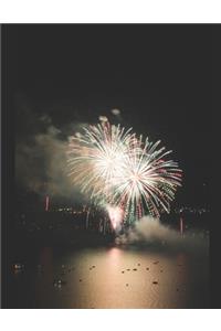 4th of July Fireworks Over Lake Tahoe Notebook