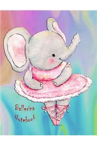 Elephant Ballerina Notebook