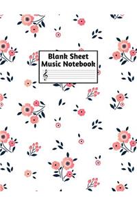 Blank Sheet Music Notebook