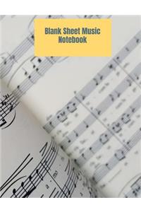 Blank Sheet Music Notebook